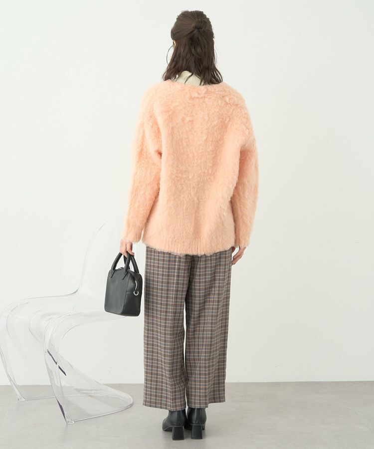 earth music&ecology「なみなみ起毛Vネックカーディガン」|カーディガン|