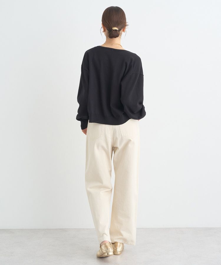 earth music&ecology「UVカット加工クルーネックニットカーディガン」|カーディガン|