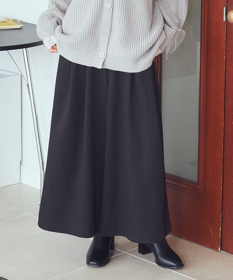 earth music&ecology「選べる丈裏起毛スカーチョ」|その他|ブラック