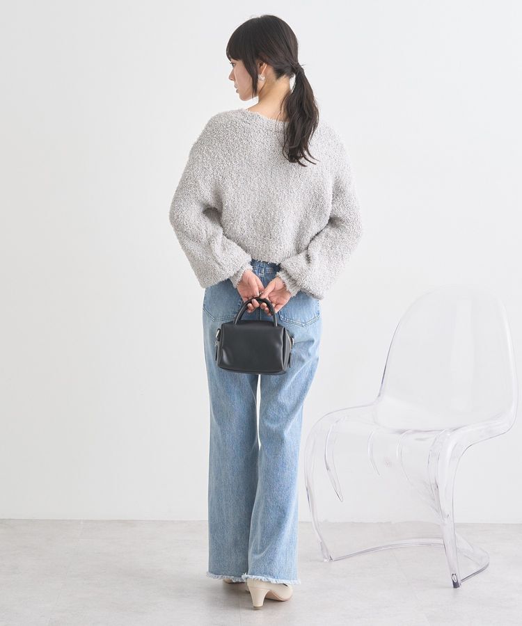 earth music&ecology「リリーヤーンショートニットカーディガン」|カーディガン|