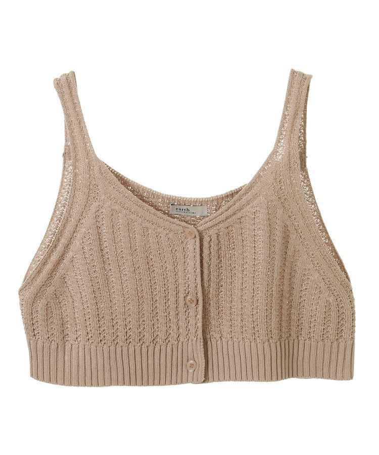 earth music&ecology「SET2点透かしニットビスチェ＋シャツ」|シャツ・ブラウス|