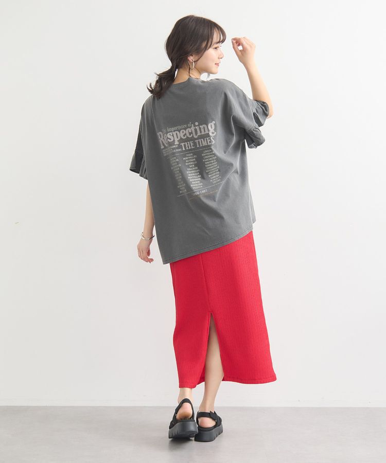 earth music&ecology「ピグメントフリルプルオーバー」|Tシャツ・カットソー|