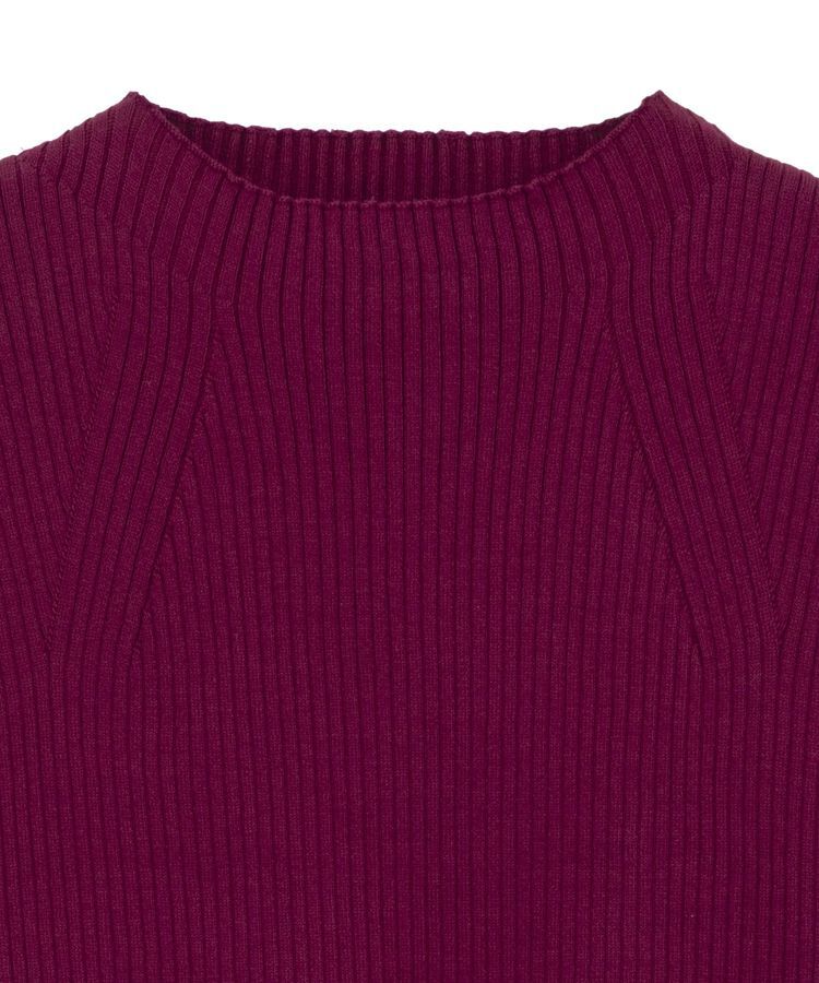 earth music&ecology「ランダムリブボトルネックノースリーブニット」|ニット・セーター|