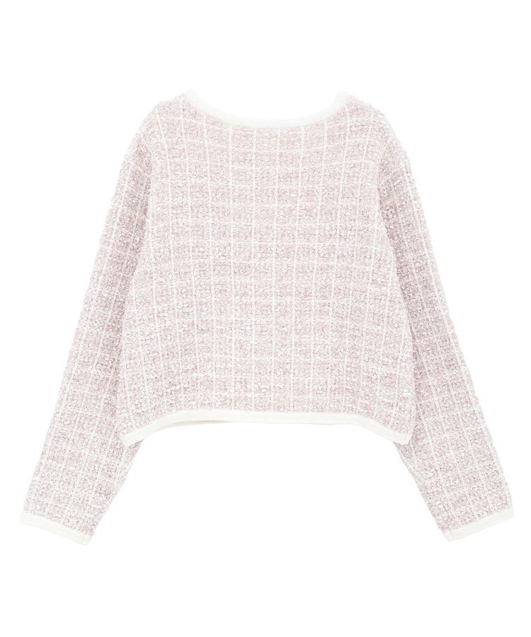 Maison de FLEUR Petite Robe「ツイードニットカーディガン」|カーディガン|