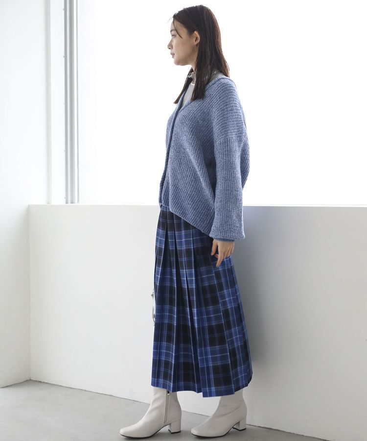 Green Parks「ベロアモールVネックカーディガン」|カーディガン|