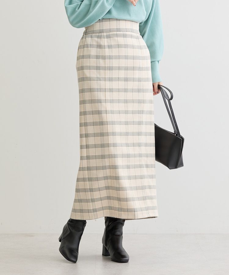 Green Parks「・ELENCARE DUE チェックナロースカート」|タイト|