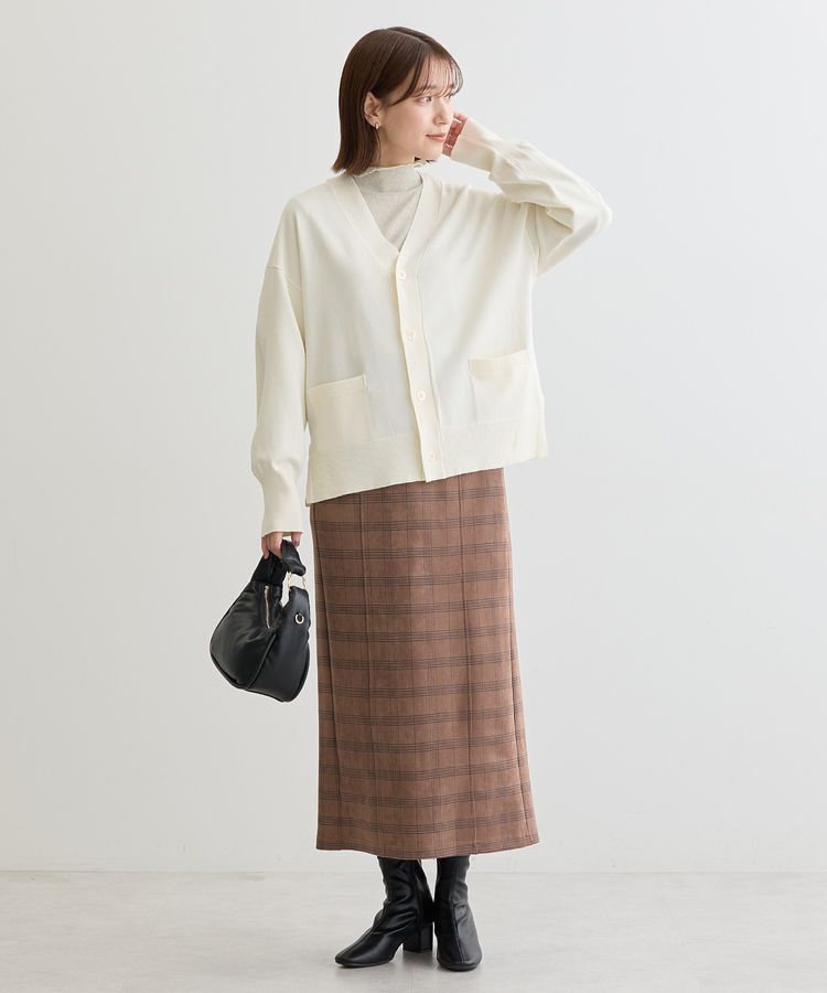 Green Parks「・ELENCARE DUE チェックナロースカート」|タイト|