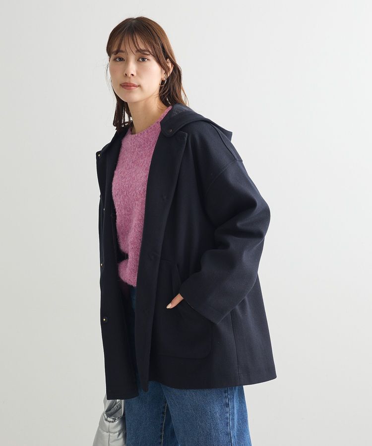 Green Parks「フード取り外しハーフコート」|その他|