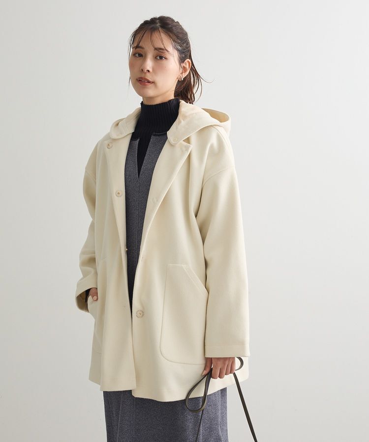 Green Parks「フード取り外しハーフコート」|その他|