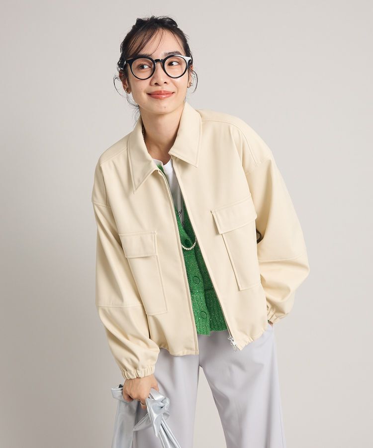 Green Parks「フェイクレザージャケット」|テーラードジャケット|