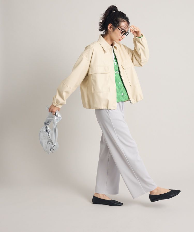 Green Parks「フェイクレザージャケット」|テーラードジャケット|