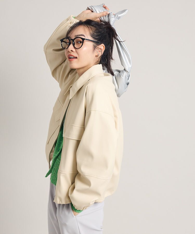 Green Parks「フェイクレザージャケット」|テーラードジャケット|