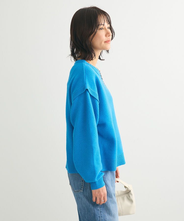 Green Parks「袖かのこニットプルオーバー」|ニット・セーター|