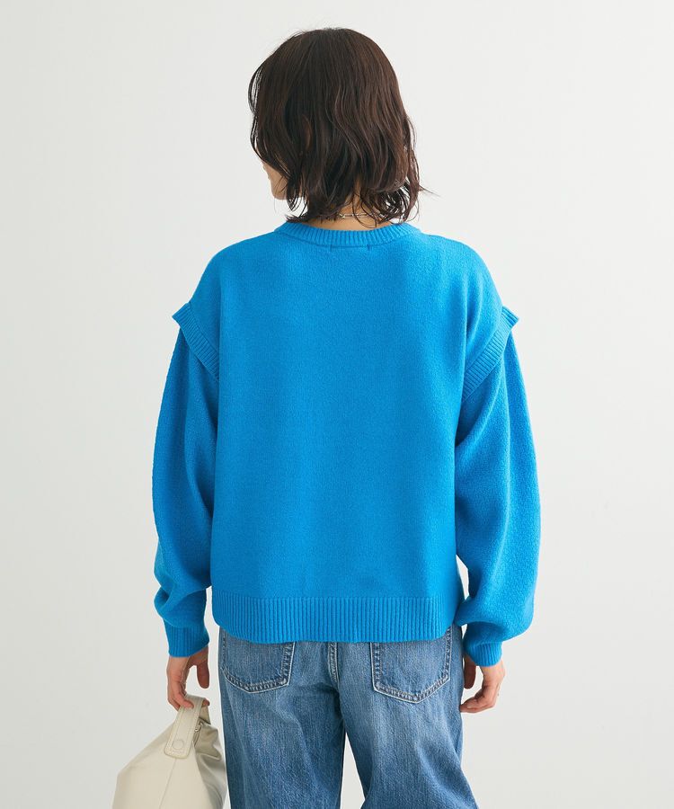 Green Parks「袖かのこニットプルオーバー」|ニット・セーター|