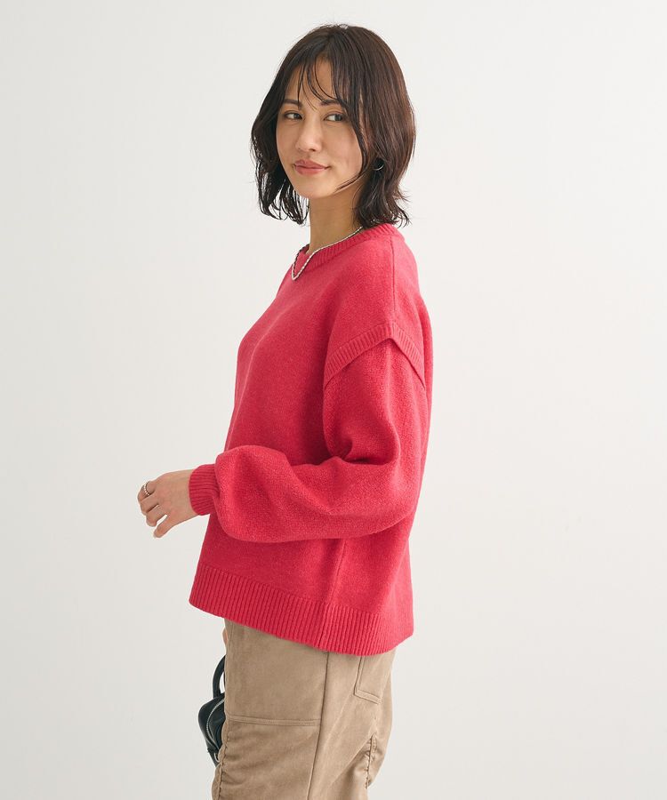 Green Parks「袖かのこニットプルオーバー」|ニット・セーター|