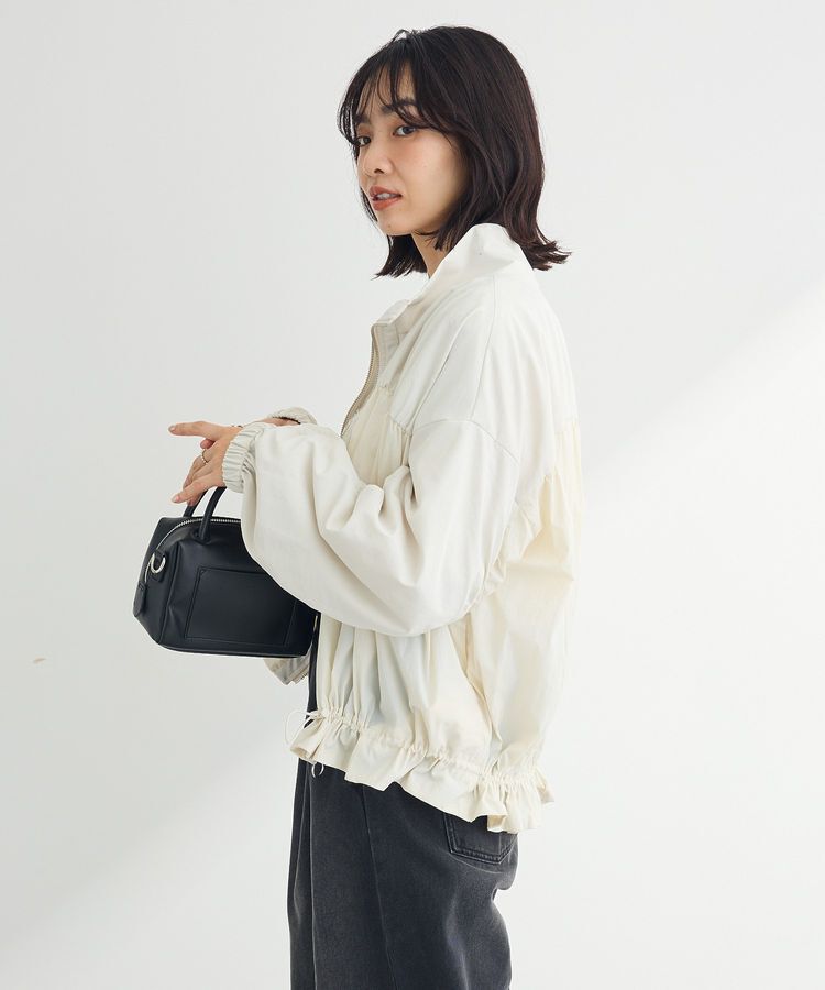 armonia「ギャザーナイロンブルゾン」|ブルゾン・スタジャン|