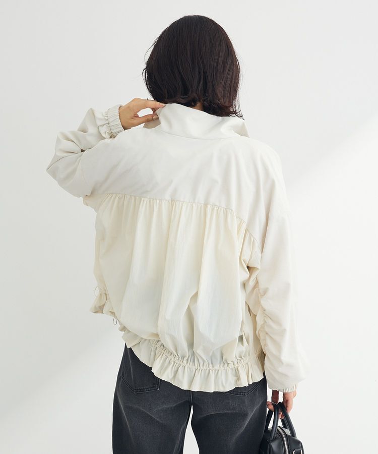 armonia「ギャザーナイロンブルゾン」|ブルゾン・スタジャン|