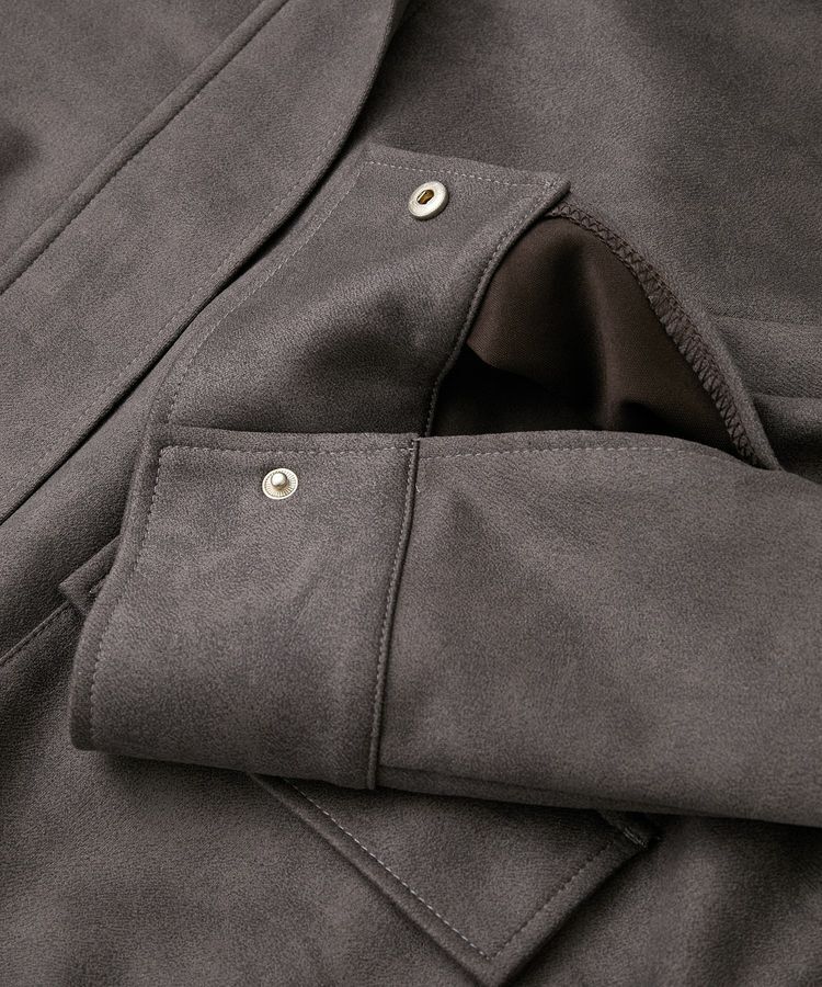 Green Parks「・ELENCARE DUE スエードポンチブルゾン」|ステンカラーコート|