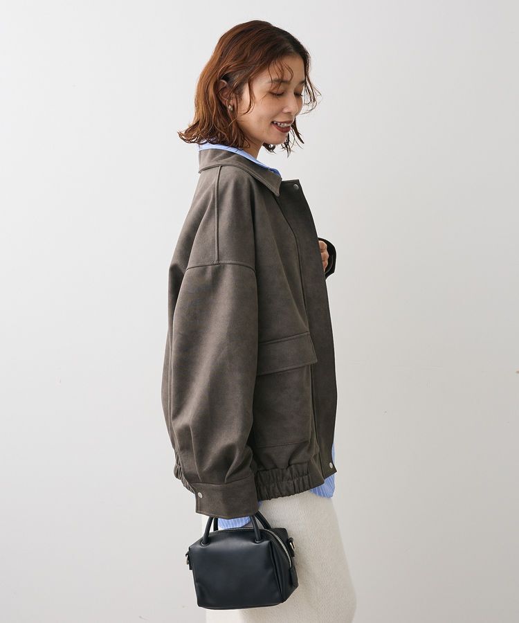 Green Parks「・ELENCARE DUE スエードポンチブルゾン」|ステンカラーコート|