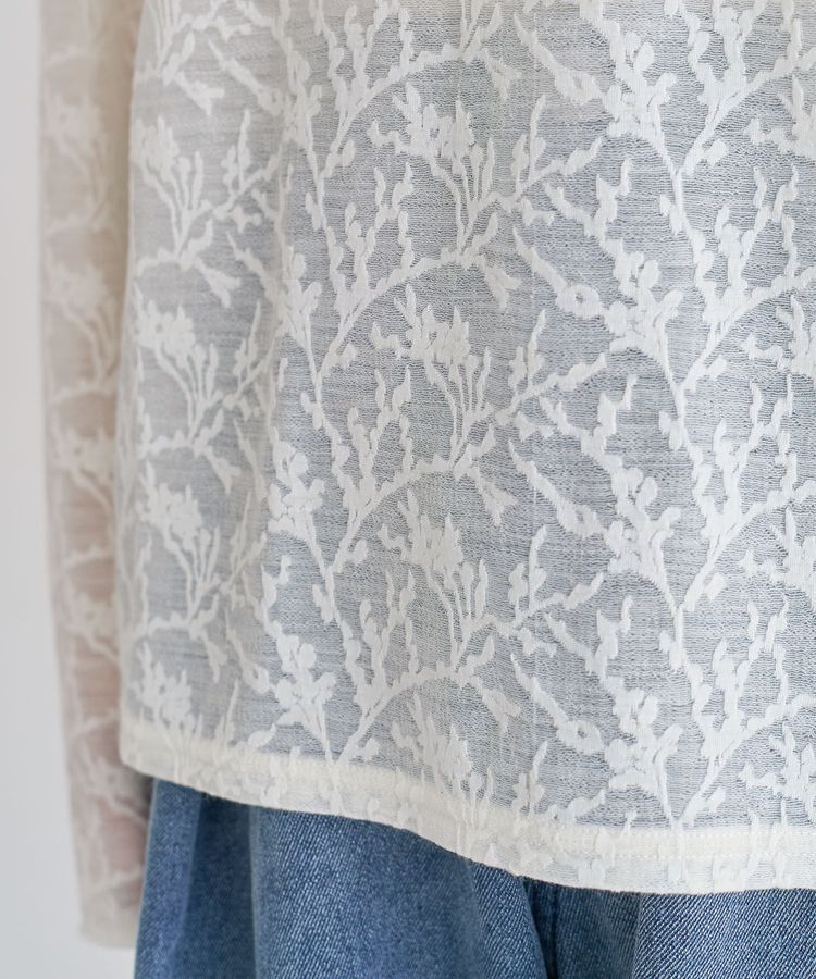 Green Parks「レースハイネックプルオーバー」|Tシャツ・カットソー|