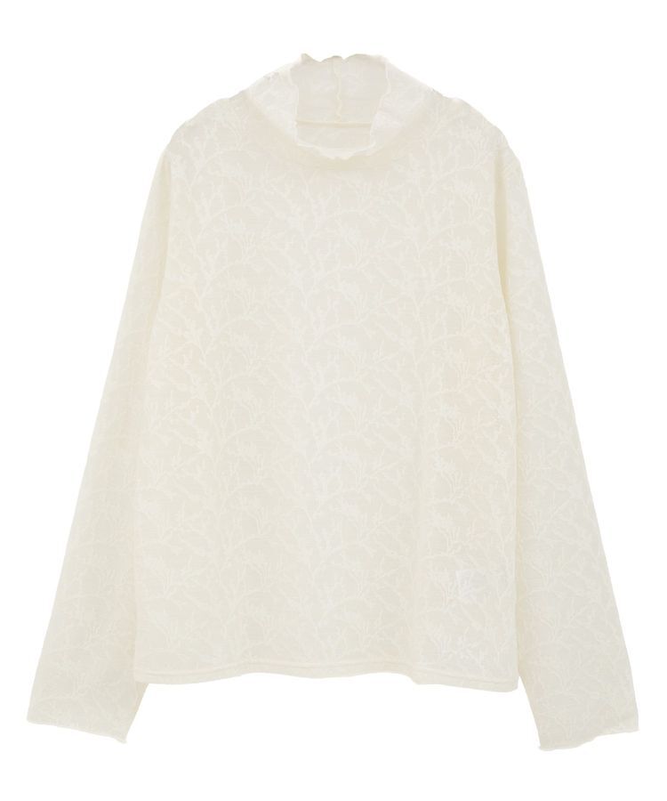 Green Parks「レースハイネックプルオーバー」|Tシャツ・カットソー|