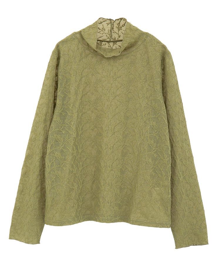 Green Parks「レースハイネックプルオーバー」|Tシャツ・カットソー|