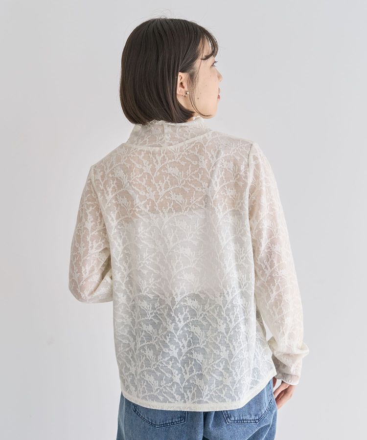 Green Parks「レースハイネックプルオーバー」|Tシャツ・カットソー|