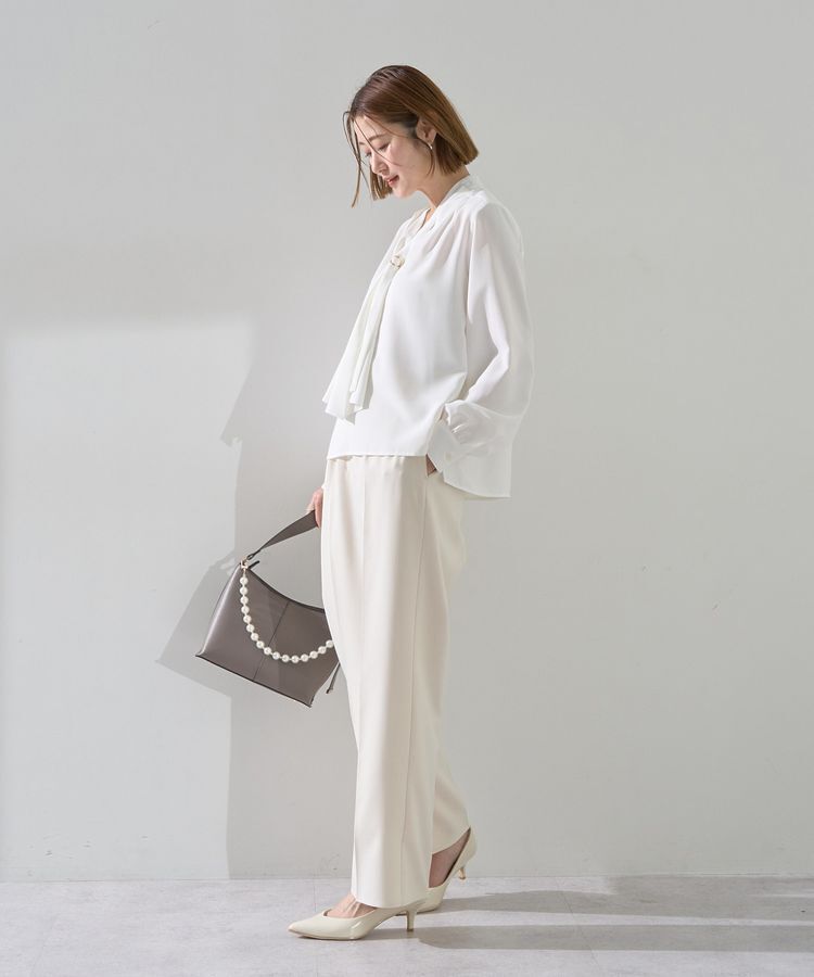 YECCA VECCA「スカーフリング付きボウタイブラウス」|シャツ・ブラウス|