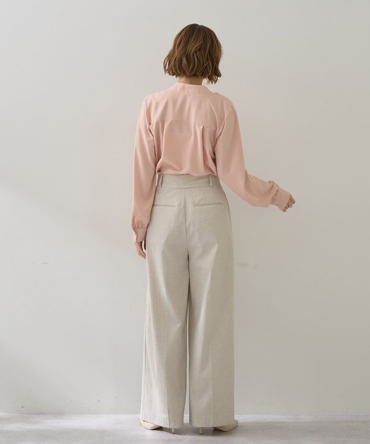 YECCA VECCA「スカーフリング付きボウタイブラウス」|シャツ・ブラウス|