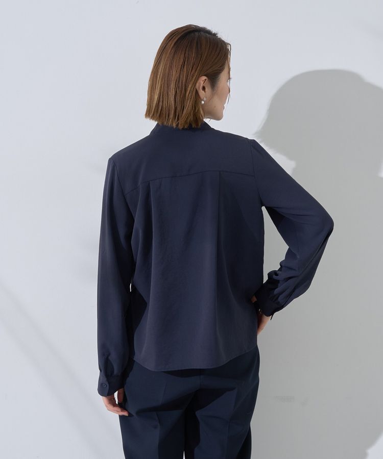 YECCA VECCA「スカーフリング付きボウタイブラウス」|シャツ・ブラウス|