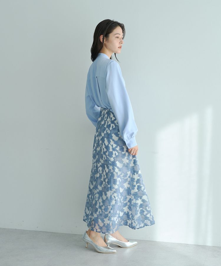 YECCA VECCA「スカーフリング付きボウタイブラウス」|シャツ・ブラウス|