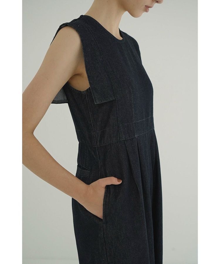 GARAGE OF GOOD CLOTHING「【CLANE】SQUARE SLEEVE DENIM ALL IN ONE」|オールインワン|