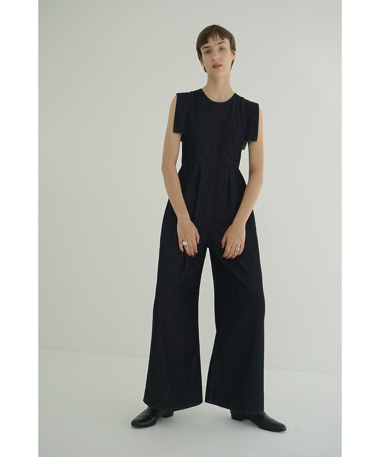 GARAGE OF GOOD CLOTHING「【CLANE】SQUARE SLEEVE DENIM ALL IN ONE」|オールインワン|