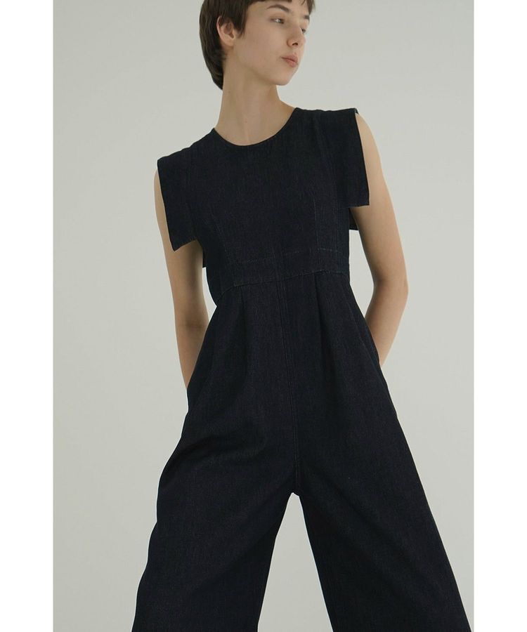 GARAGE OF GOOD CLOTHING「【CLANE】SQUARE SLEEVE DENIM ALL IN ONE」|オールインワン|