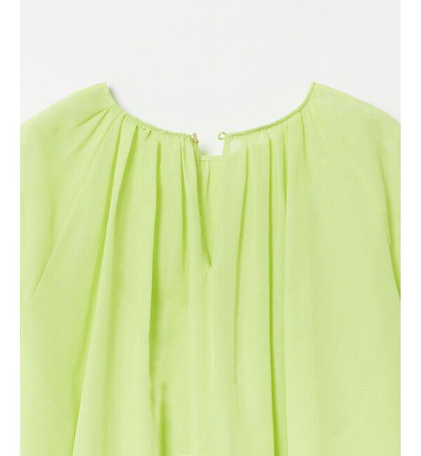 allureville「シアーオーガンギャザーブラウス」|シャツ・ブラウス|