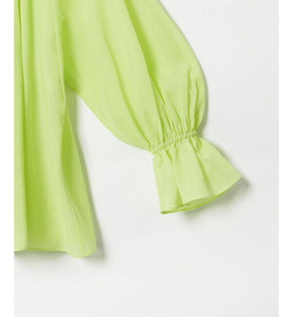 allureville「シアーオーガンギャザーブラウス」|シャツ・ブラウス|