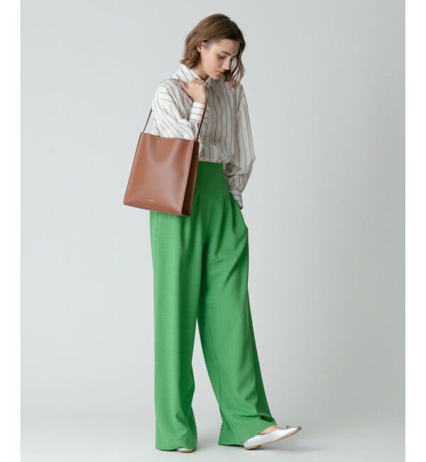 allureville「トリムストライプバックタックシャツ」|シャツ・ブラウス|