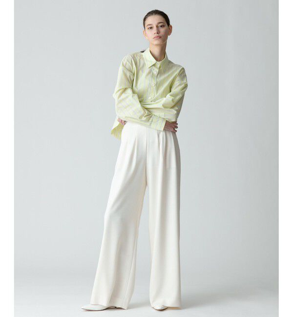 allureville「トリムストライプバックタックシャツ」|シャツ・ブラウス|