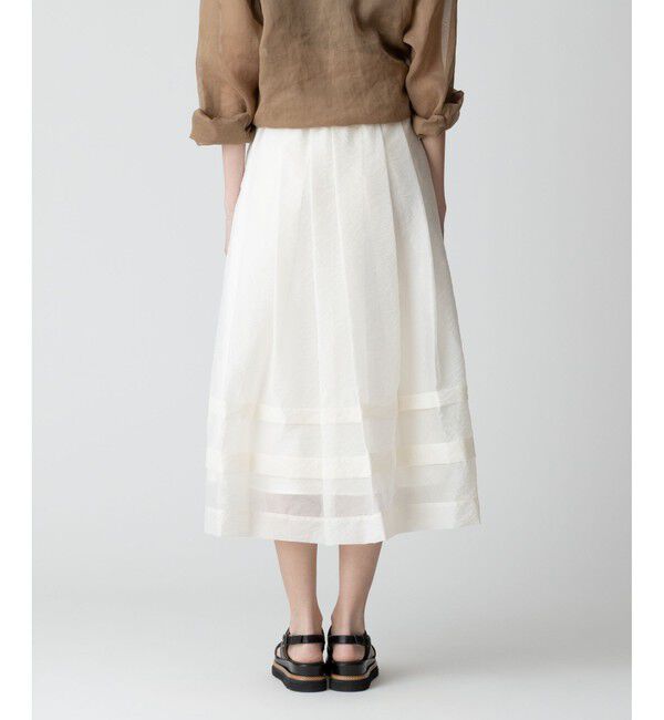 allureville「シアーオーガンタックギャザースカート」|スカート|