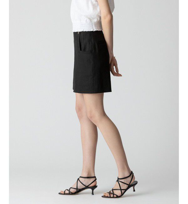 allureville「リネン/ポリエステルハイライズショートパンツ」|その他|