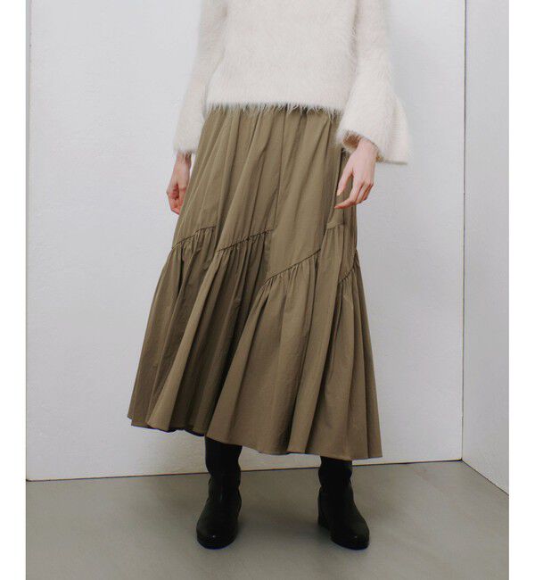 allureville「◇バイヤス切替ギャザースカート」|スカート|