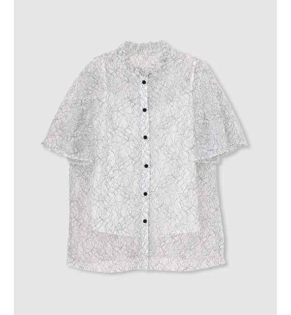 LOULOU WILLOUGHBY「【LOULOU WILLOUGHBY】レースリボンフレアスリーブブラウス」|シャツ・ブラウス|