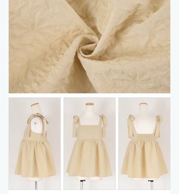 titivate「ふくれジャガードリボントップス」|シャツ・ブラウス|