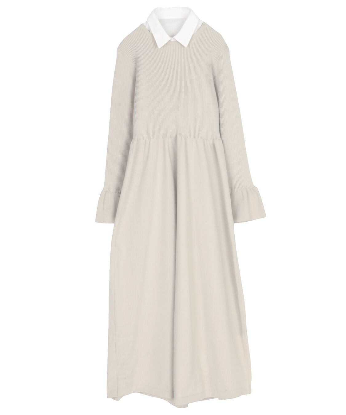 titivate「襟付きボリュームスカートニットワンピース」|ワンピース|