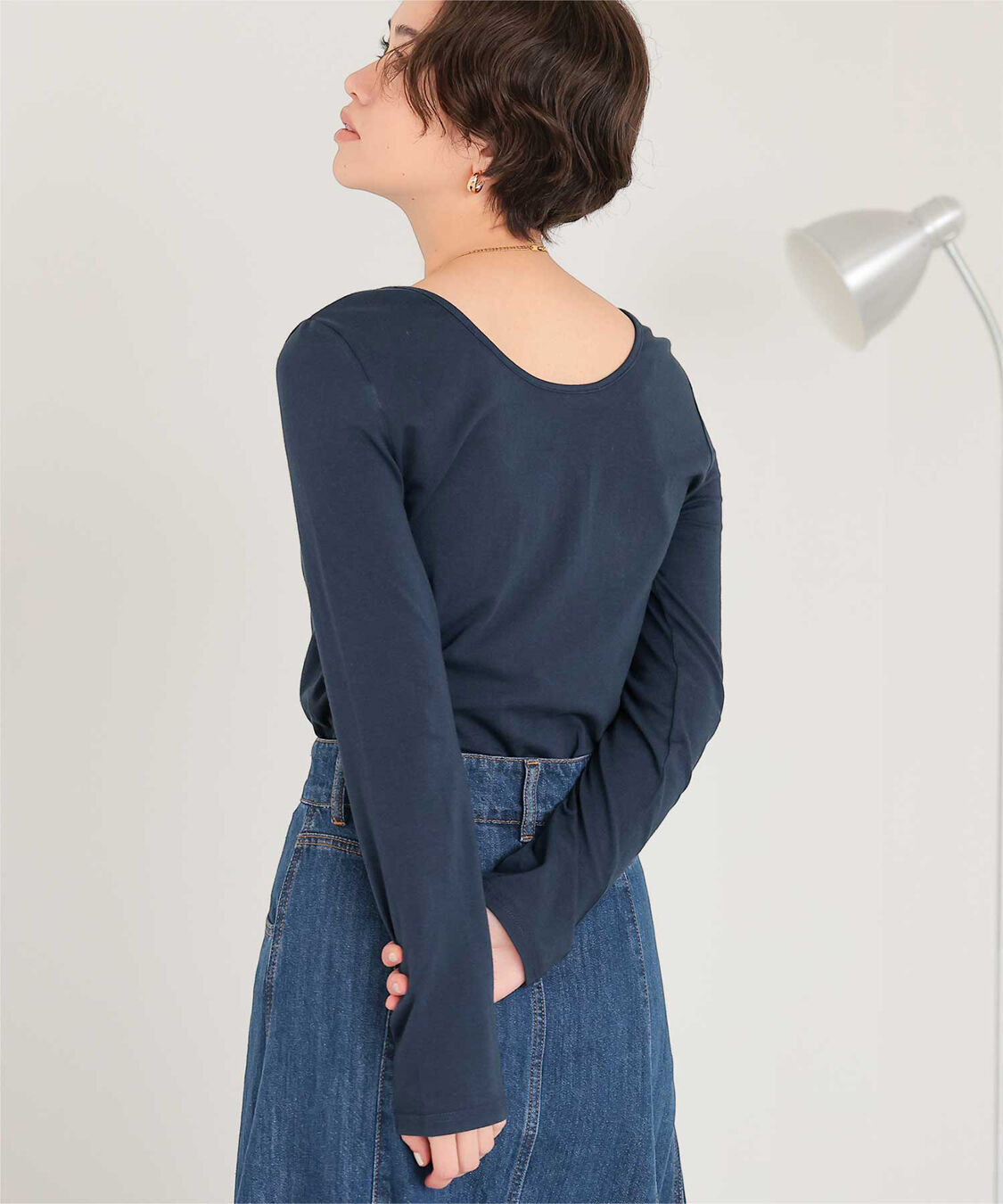 titivate「バックUネックロングスリーブカットソー」|Tシャツ・カットソー|
