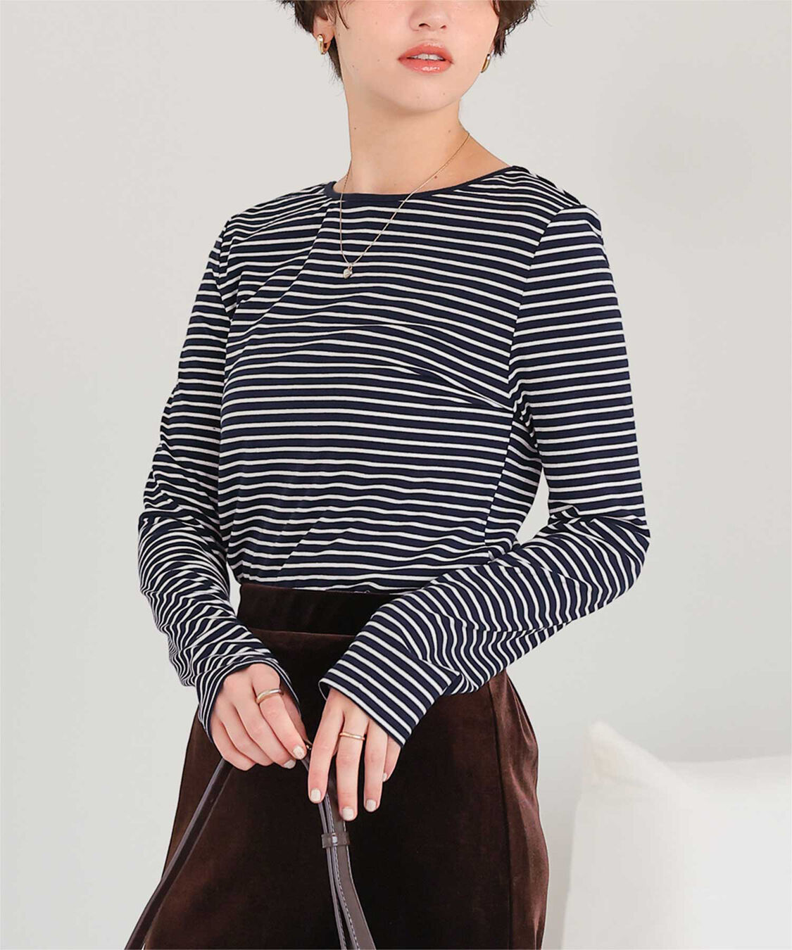 titivate「バックUネックロングスリーブカットソー」|Tシャツ・カットソー|