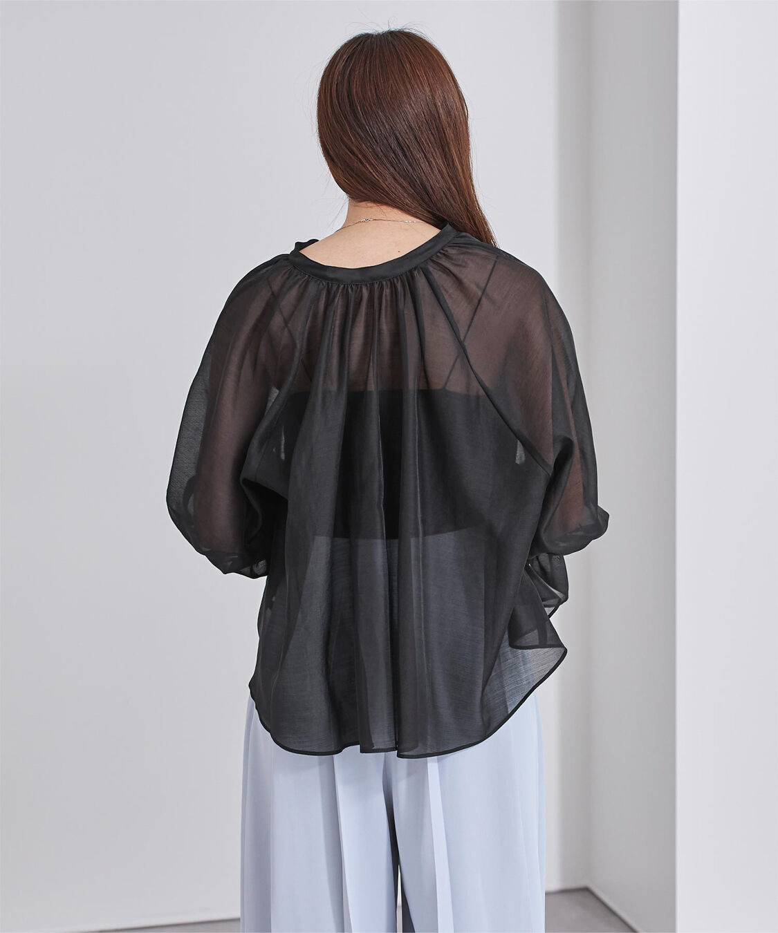 ur's「フレアスリーブスキッパーシアーブラウス」|シャツ・ブラウス|