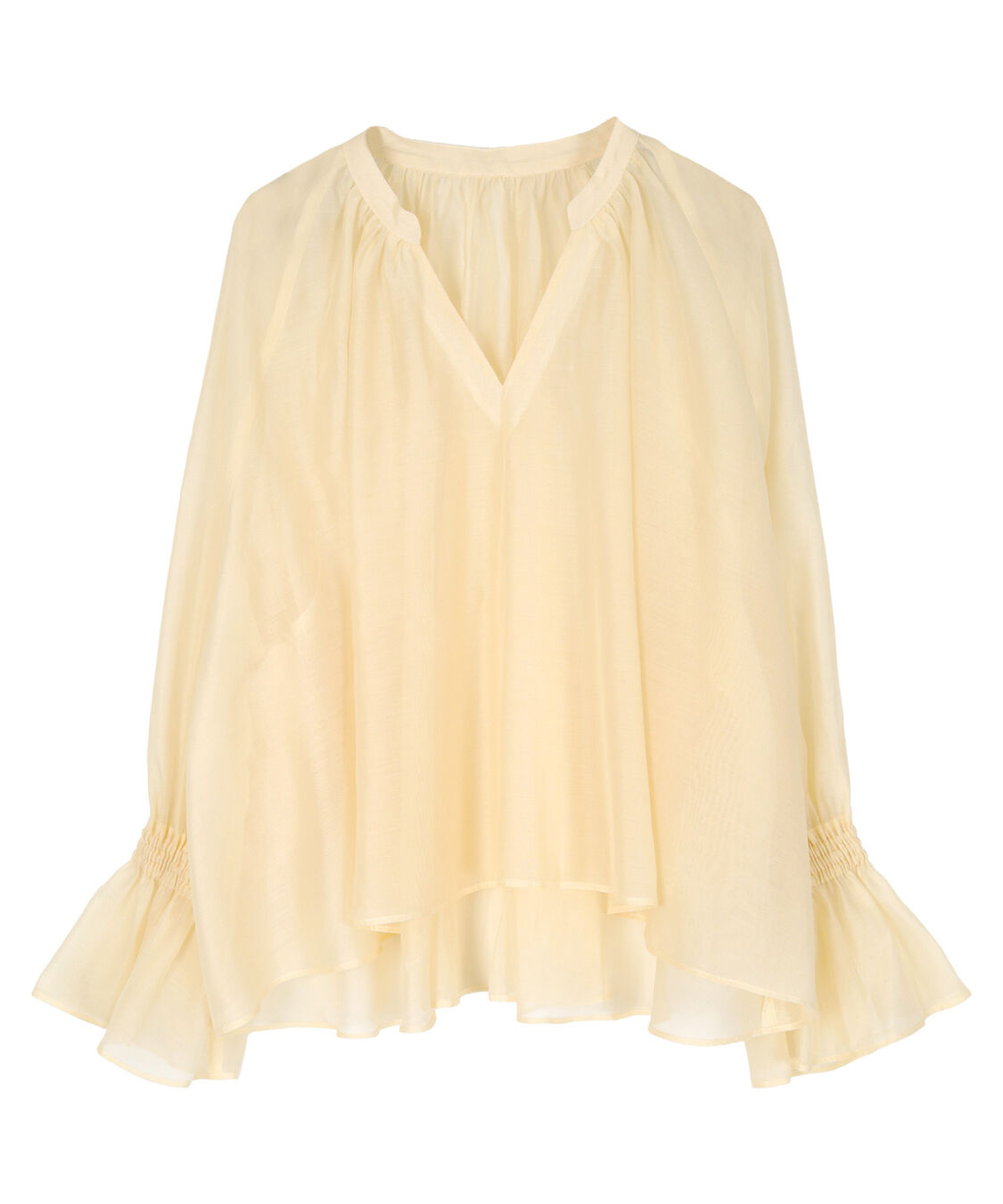 ur's「フレアスリーブスキッパーシアーブラウス」|シャツ・ブラウス|