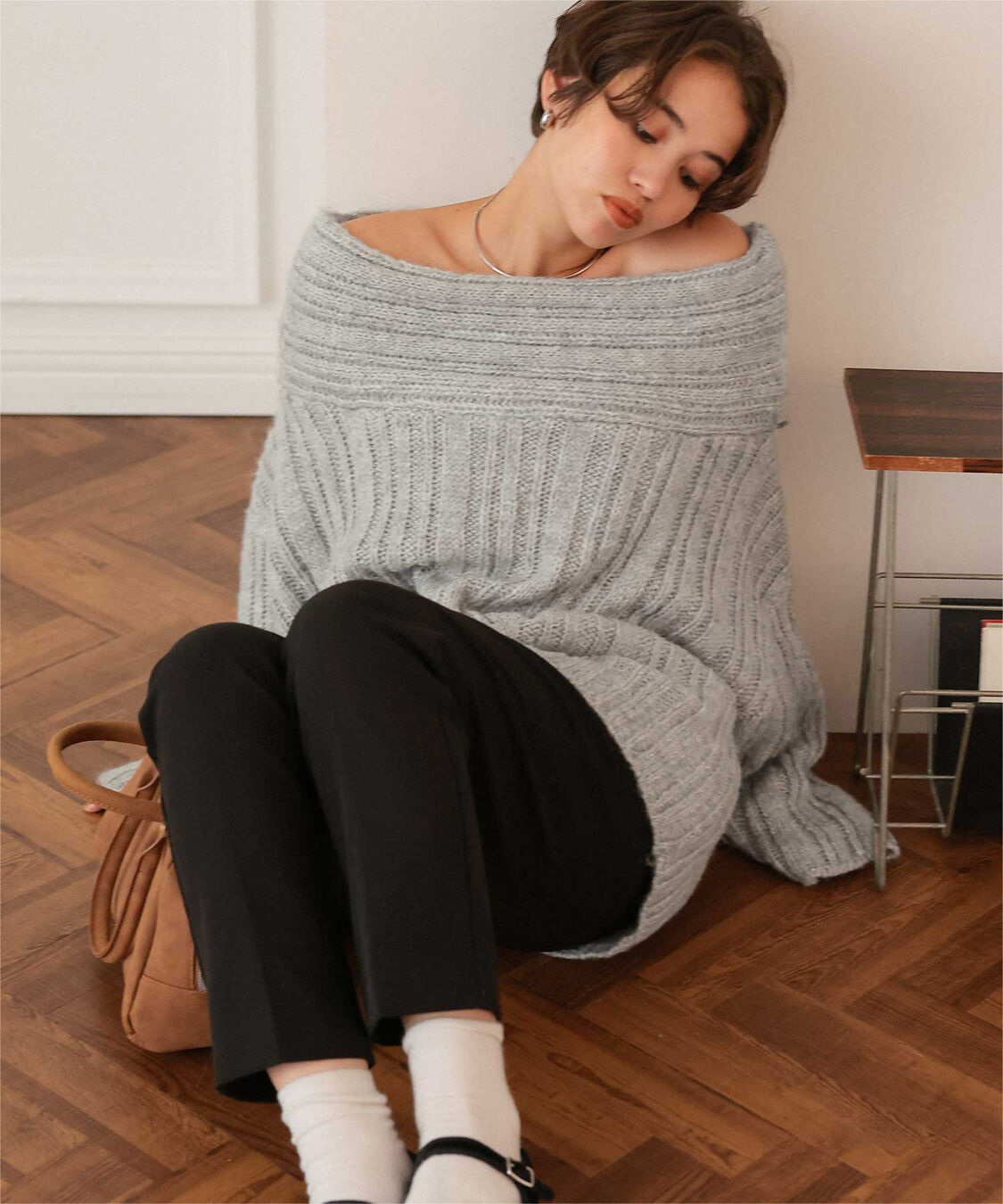 titivate「オフショルダールーズニット」|ニット・セーター|