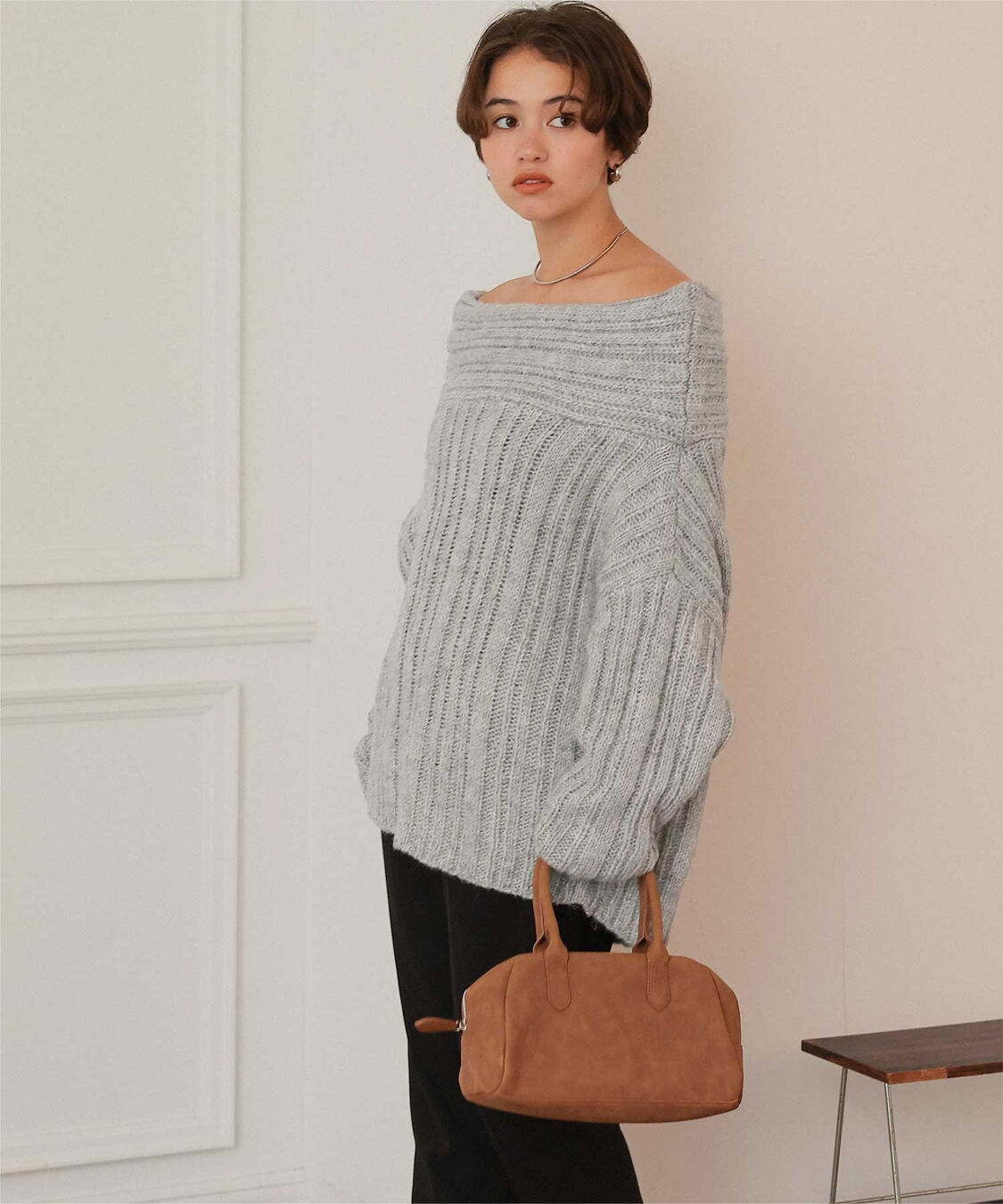 titivate「オフショルダールーズニット」|ニット・セーター|